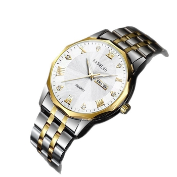 Meeste käekell kvartsliikumise, veekindlus 10 m, kalender ja nädalanäidik, kruvikroon, korpus segust