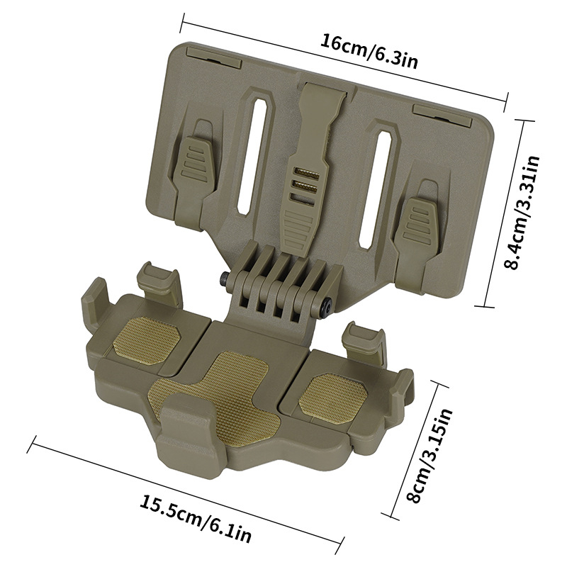 Držiak na telefón s MOLLE systémom pre taktickú vestu, univerzálny navigačný panel, ABS materiál, SD-971, Shabadu