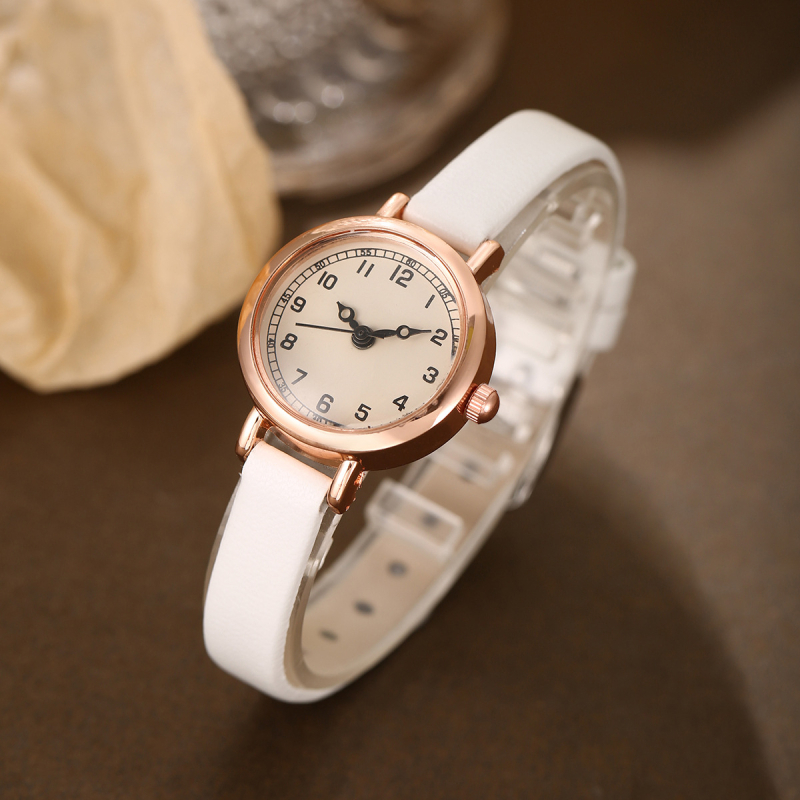 Hershan naiste kvartsikäekell, mudel SL39, sihverplaadi diameeter 23 mm, paksus 9 mm, sünteetilise nahaga rihm