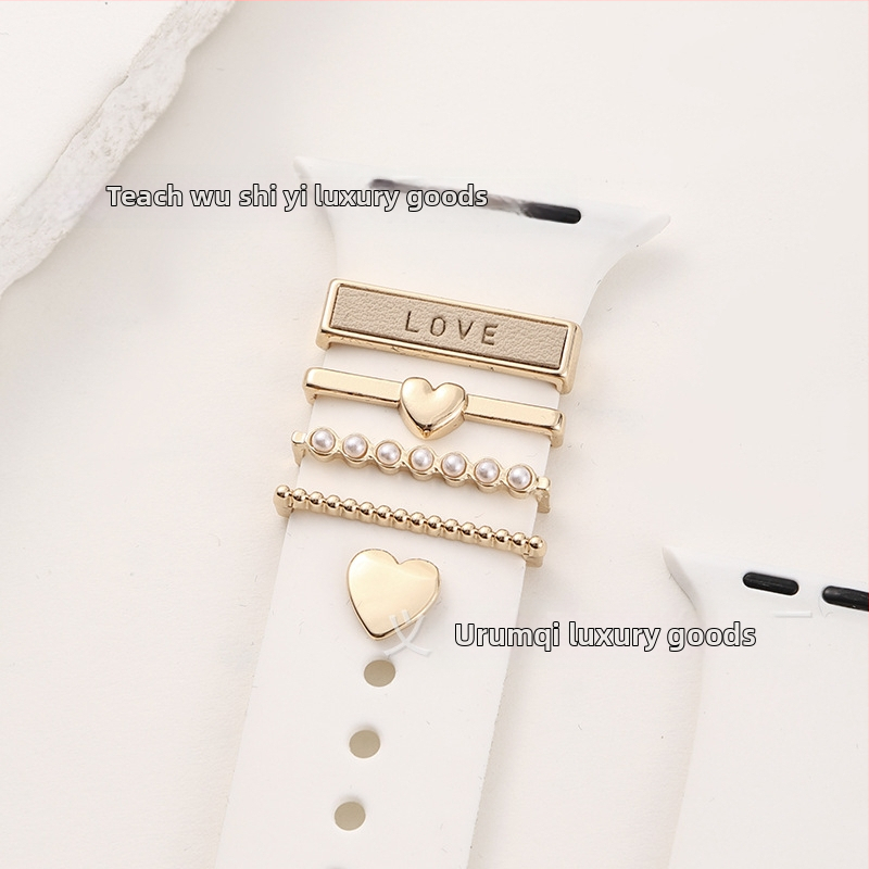 Apple Watch rihma silikoonist rõngakinnitus südame kujundusega, universaalne ühilduvus, bränd yishequ