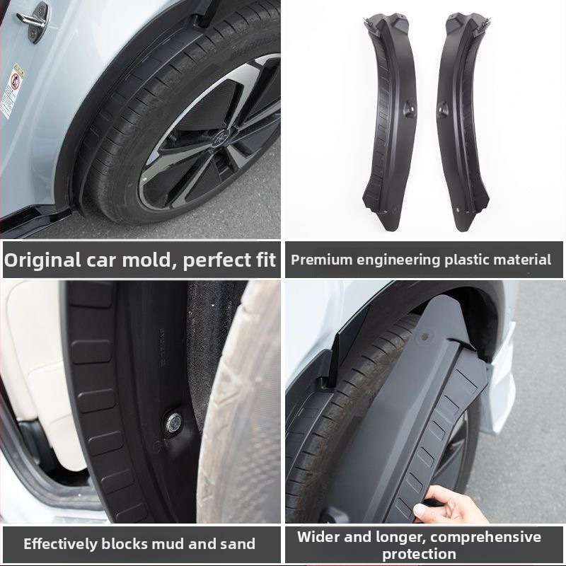 Dubļu sargs riteņiem BYD Song Plus DM-i EV (2023–2025), Materiāls: TPE+PP