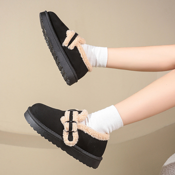 Naiste talvesaapad suure paksu tallaga, sametist ülaosa, lühike plüüsi vooder, madal varvas, kummist põhja, ilma tõmblukuta