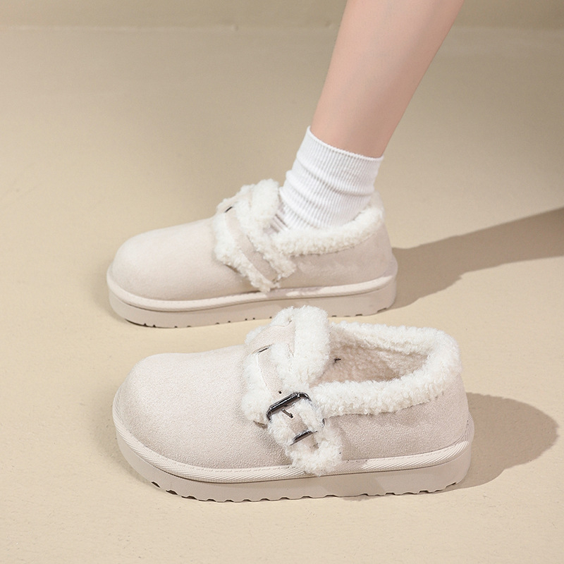 Naiste talvesaapad suure paksu tallaga, sametist ülaosa, lühike plüüsi vooder, madal varvas, kummist põhja, ilma tõmblukuta