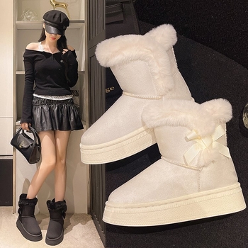 Naiste lipsuga saapad – madal varvas, SLIP-ON, ülemine: sünteetiline nahk, kummist tald, talv