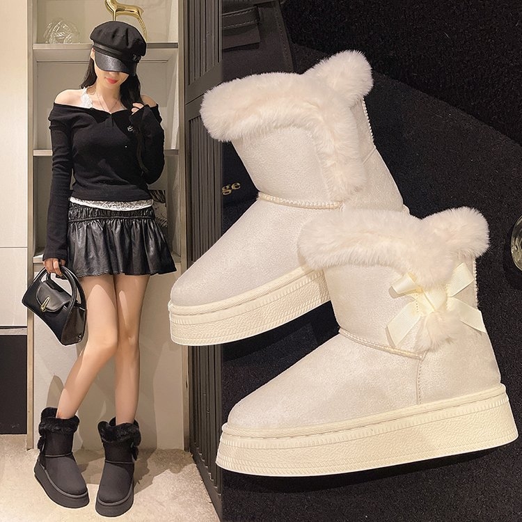 Naiste lipsuga saapad – madal varvas, SLIP-ON, ülemine: sünteetiline nahk, kummist tald, talv