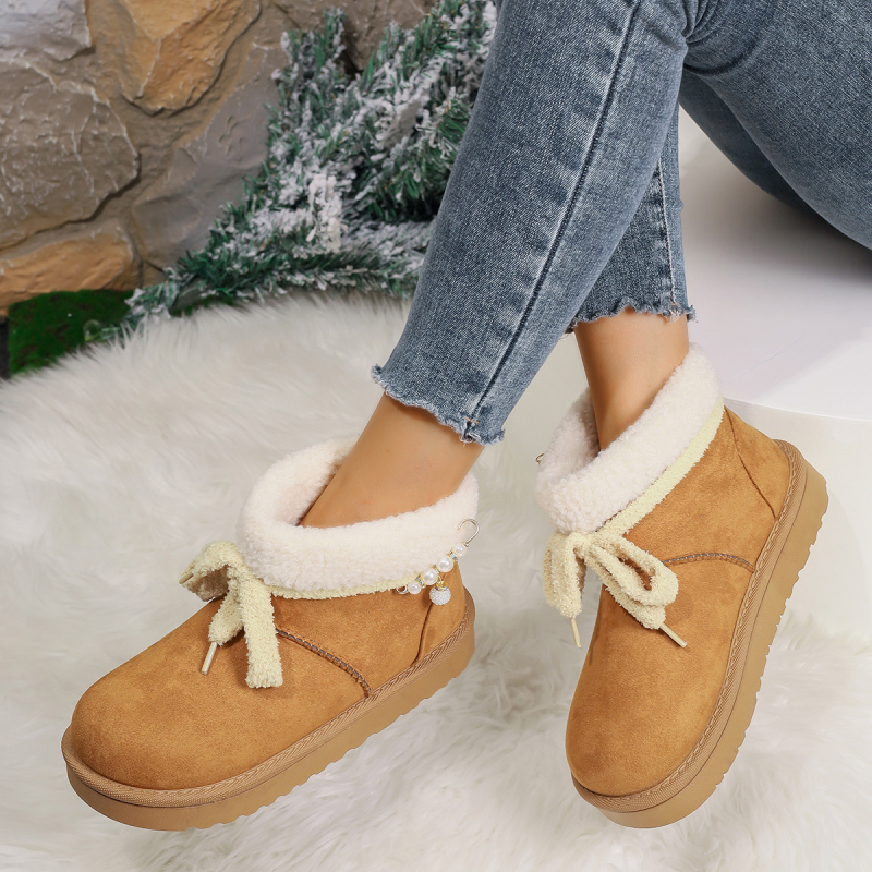 Naisten talvised loaferid fleece-voodriga, pealne kunstlik PU, kummitald, ümmargune varvas, slip-on