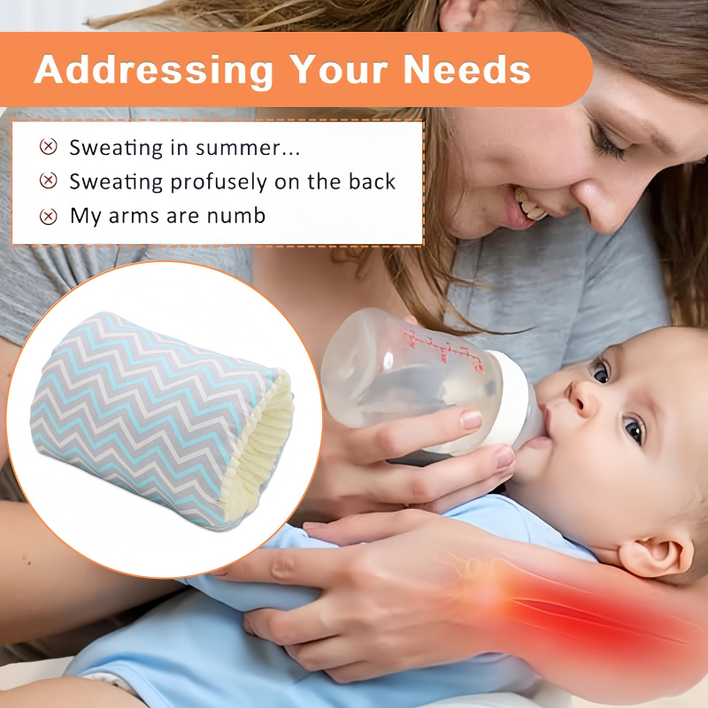 Vankúš na dojčenie pre bábätko, obdĺžnikový, výplň z polyesterových vlákien, polyesterová tkanina, 180 g