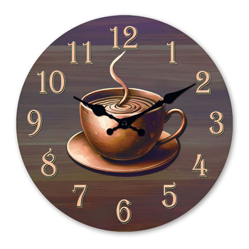 Antické kruhové drevené hodiny na stenu s MDF ciferníkom, batériové napájanie, tichý chod, jednostranné, možnosť tlače loga