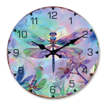 Antické kruhové drevené hodiny na stenu s MDF ciferníkom, batériové napájanie, tichý chod, jednostranné, možnosť tlače loga