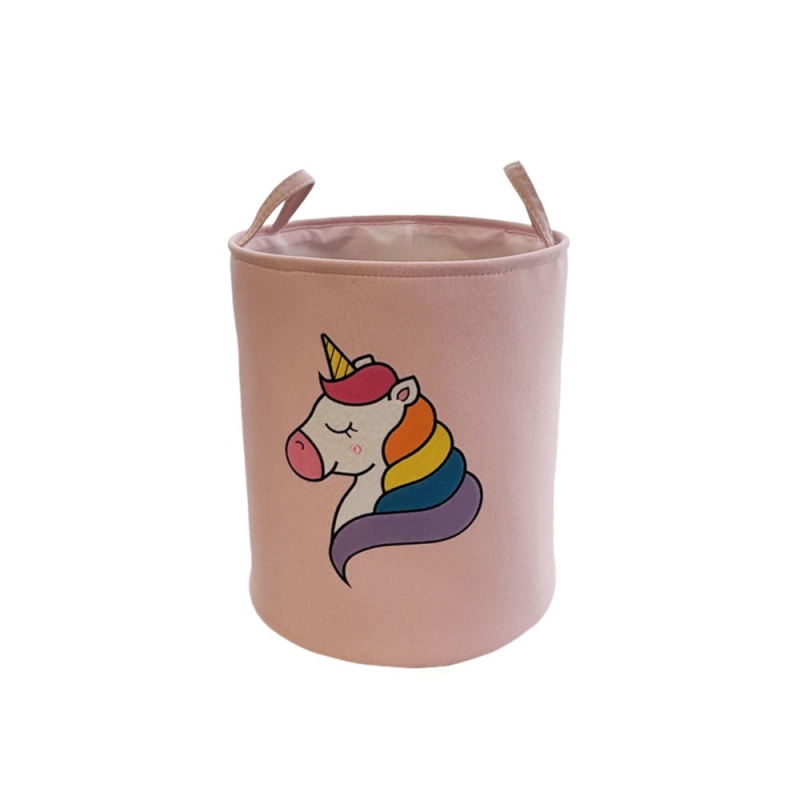 Textilný kôš na hračky s výšivkou, trojvrstvový, z látky; tlač loga a personalizácia
