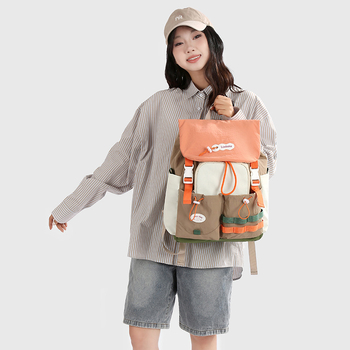 Rucsac outdoor cu două bretele, capacitate mare, ultraușor, închidere cu clapă, buzunar intern pentru telefon