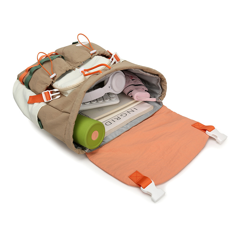 Rucsac outdoor cu două bretele, capacitate mare, ultraușor, închidere cu clapă, buzunar intern pentru telefon