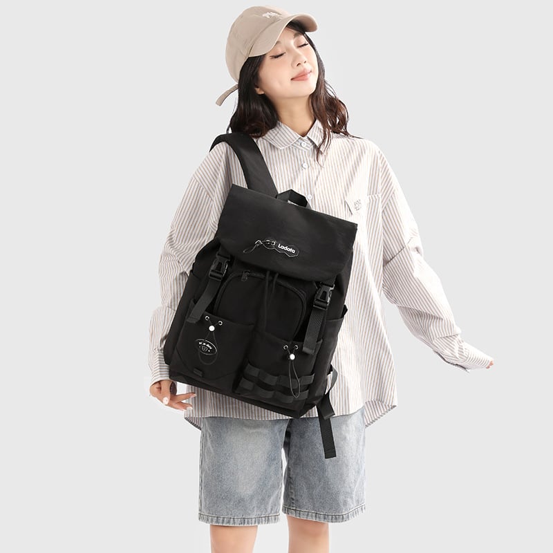 Rucsac outdoor cu două bretele, capacitate mare, ultraușor, închidere cu clapă, buzunar intern pentru telefon