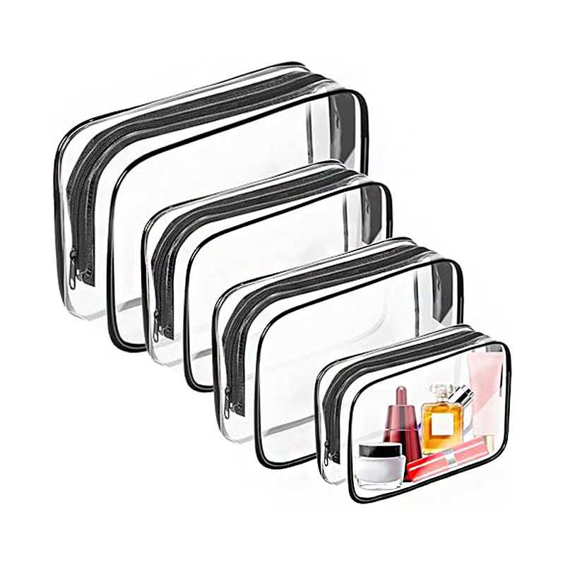 Läbipaistev PVC kosmeetika kott reisile, veekindel, kerge, laiendatav disain, suur maht.