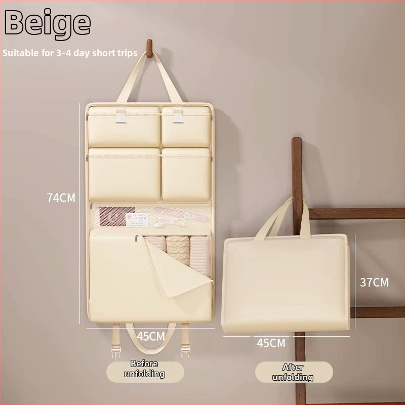 Seitse ühes reisiorganisaatorikott aluspüksite säilitustaskutega, käekoti stiilis, Twill-kangas, mitmekülgne reisidele ja ärireisidele