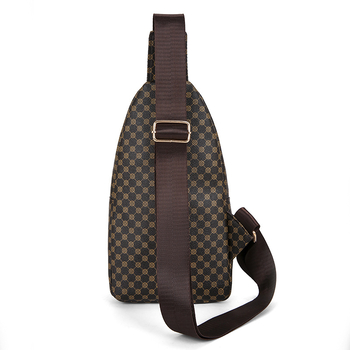 Geantă pentru bust pentru femei din PU moale, ușoară, cu fermoar, buzunar intern, căptușeală poliester