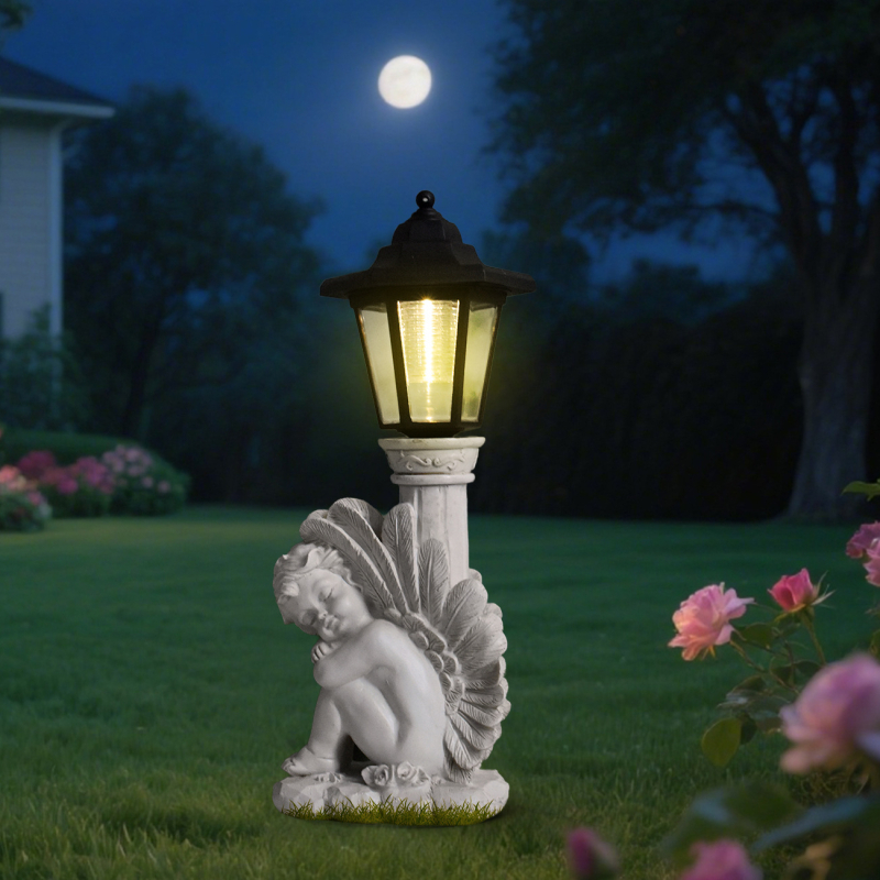 Zhongtuo Väline päikesega figuur-skulptuur – sünteetilisest vaigust, veekindel, CE-sertifikaat