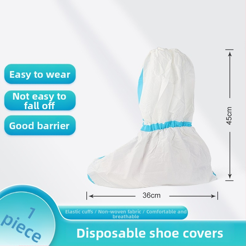 Jednorazové izolačné rúško z netkanej textílie, vodeodolné a priedušné, zosilnené švy tepelného zvárania, krátke rukávy, ochranné oblečenie pre laboratórne/experimentálne práce