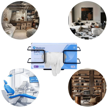 Seinasse kinnitatav kinnas hoidja, metallist, tööstuslik stiil, ühekihiline, kinnitamine kruvidega, lauakorralduseks