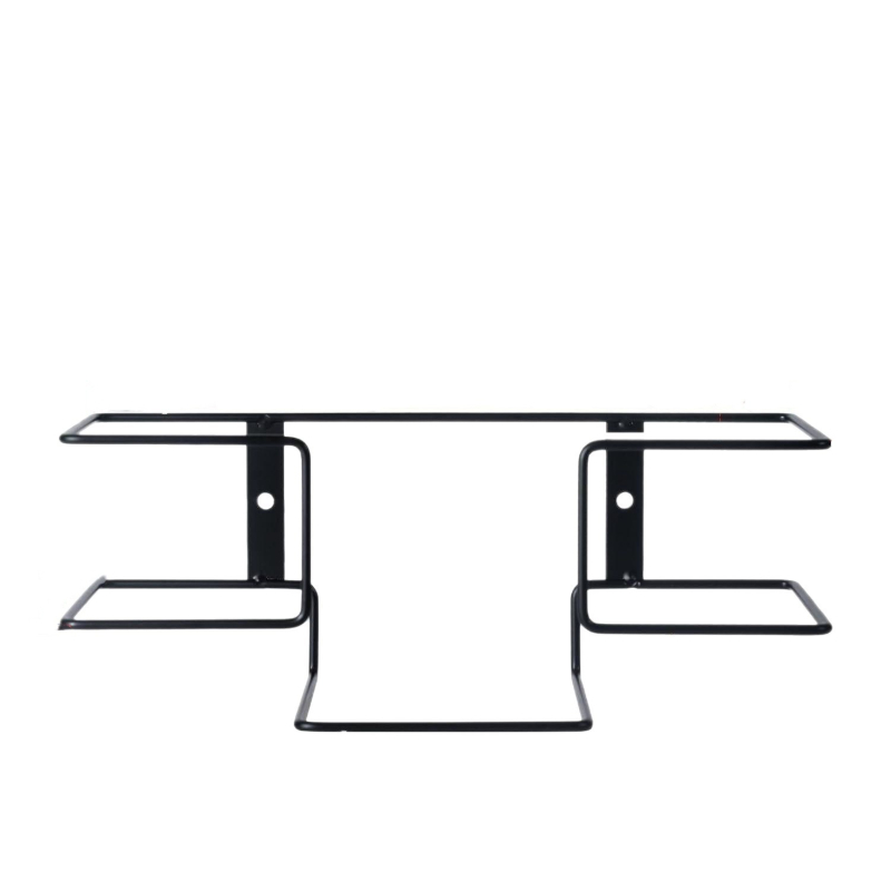 Seinasse kinnitatav kinnas hoidja, metallist, tööstuslik stiil, ühekihiline, kinnitamine kruvidega, lauakorralduseks