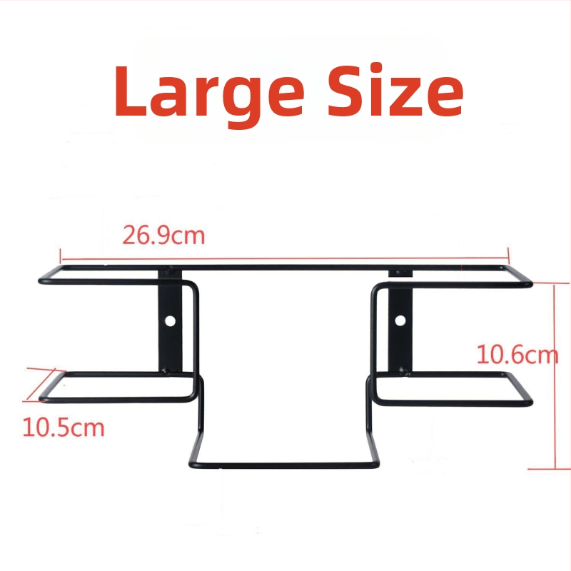 Seinasse kinnitatav kinnas hoidja, metallist, tööstuslik stiil, ühekihiline, kinnitamine kruvidega, lauakorralduseks