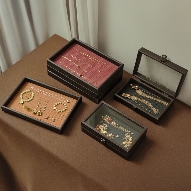 Puidust lauaehtehoiukarp, kaasaegse minimalistliku stiiliga, suur mahutavus, logotüübi trükk ja kohandamine saadaval