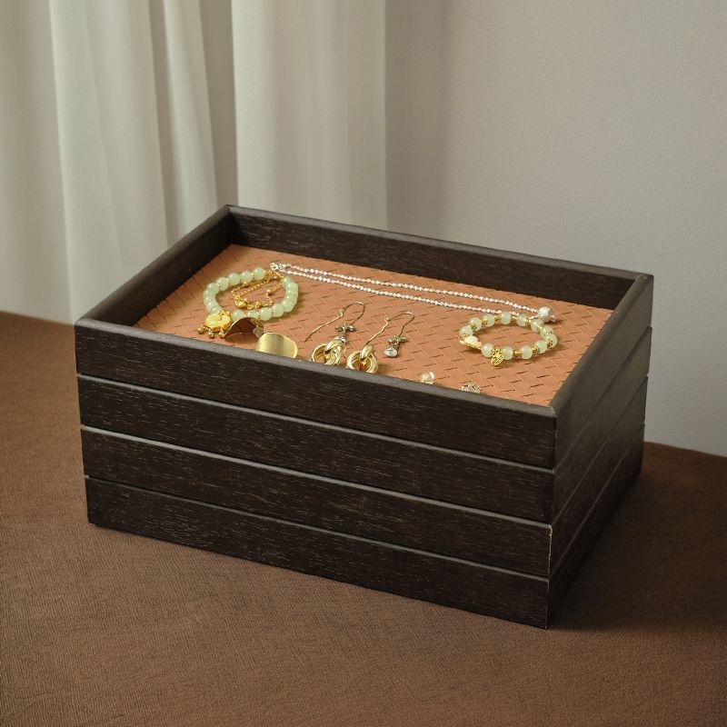 Puidust lauaehtehoiukarp, kaasaegse minimalistliku stiiliga, suur mahutavus, logotüübi trükk ja kohandamine saadaval