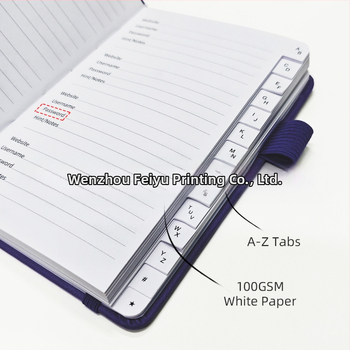 Zápisník Feiyu s obálkou z imitovanej kože, väzba zámkovým drôtom, 68 strán, offsetový papier 100 g/m², kreatívny štýl