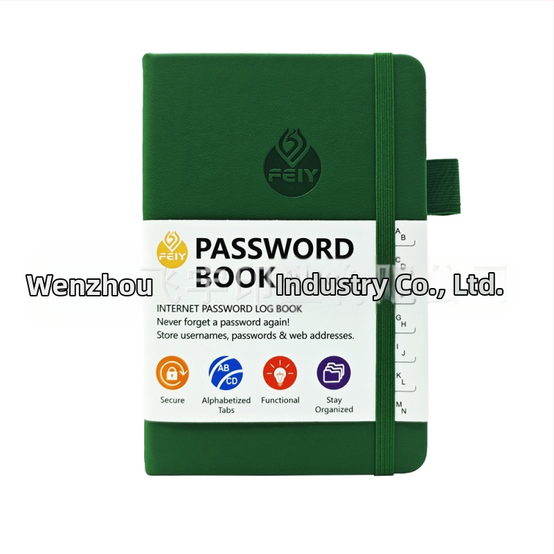 Zápisník Feiyu s obálkou z imitovanej kože, väzba zámkovým drôtom, 68 strán, offsetový papier 100 g/m², kreatívny štýl