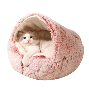 Zatvoreno mačje gnijezdo s dizajnom školjke, za sve sezone, topao materijal PP pamuk/plush, Senwei