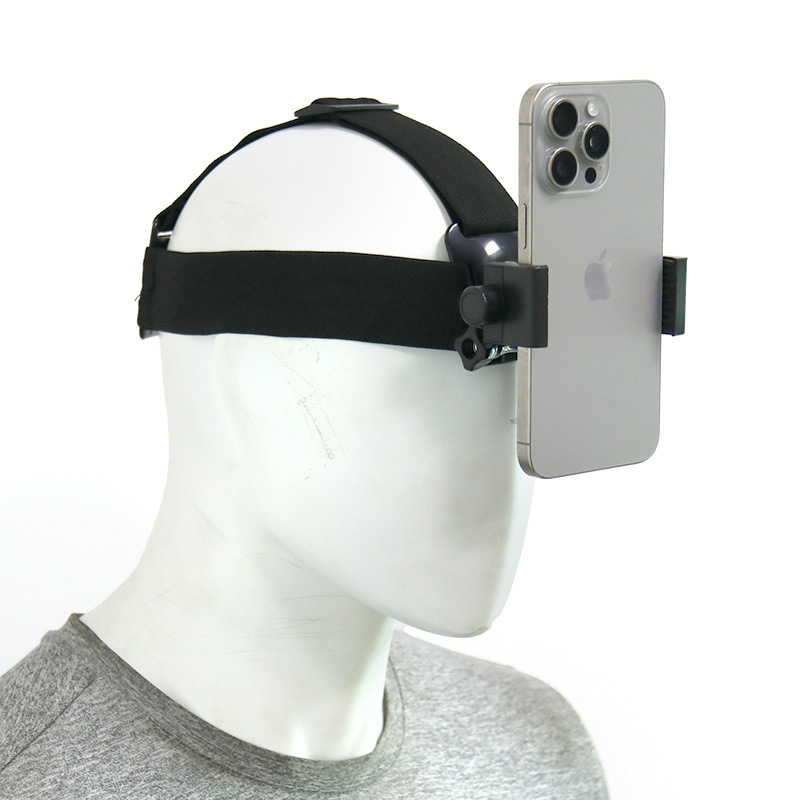 Kit suport telefon pentru curea de piept frontal — compatibil universal, din plastic + bandă elastică, logo imprimabil