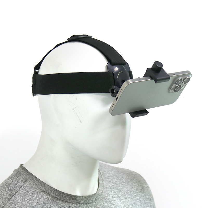 Kit suport telefon pentru curea de piept frontal — compatibil universal, din plastic + bandă elastică, logo imprimabil