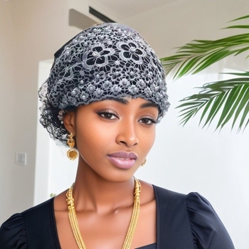 Čelenka z textilu s kockovaným vzorom, ženský geometrický štýl – jeseň 2024