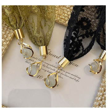 Doplnok na hlavu z čipky, ručne vyrobený, štýl víla, tvar: pletené šnúrky na vlasy, pôvod Yiwu