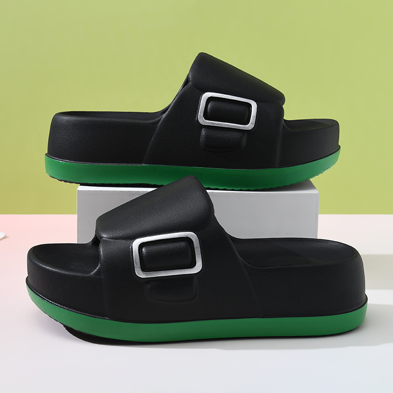 Beihan Ženske EVA Sandale s podignutim debelim potplatom, protuklizne i prozračne (Gornji dio: EVA; Potplata: EVA; Oblik prstiju: zaobljen; Podstava: nema; Stil: casual)