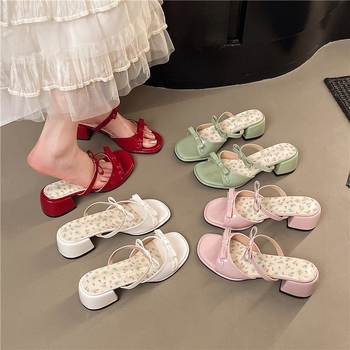 Moteriški vienos juostos sandalai – Korėjos stilius, PU viršus, SKU 616