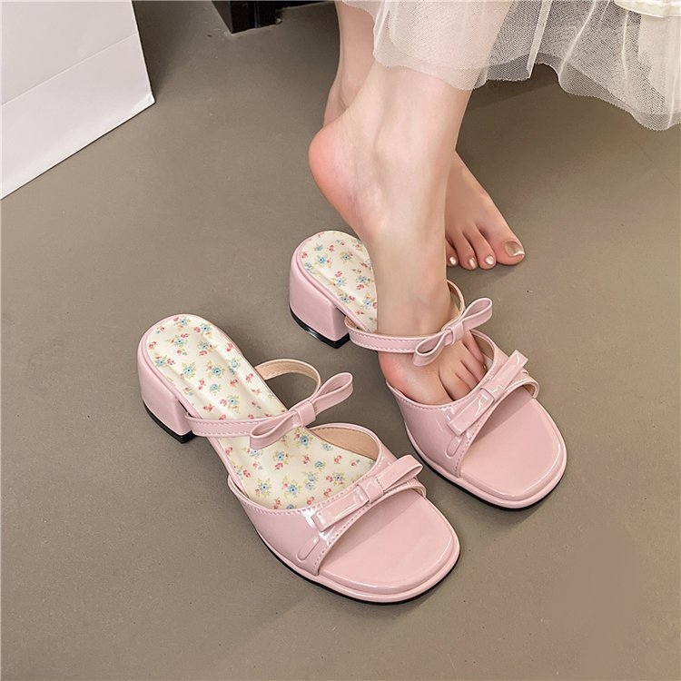 Moteriški vienos juostos sandalai – Korėjos stilius, PU viršus, SKU 616