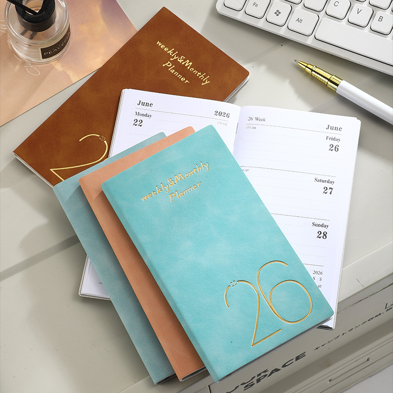 Poznámkový blok Quick: obal z imitovanej kože, viazanie s lepiacou niťou a lepidlom, Dowling papier, 70 g/m²