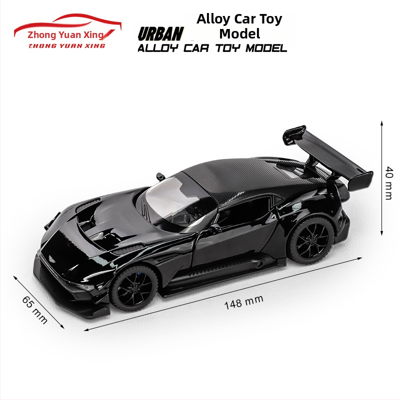 Zliatinový 1:32 závodný model auta so svetelnými efektmi a zvukom, batériový pohon