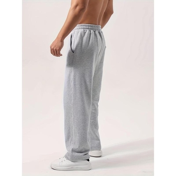 Pánske nohavice z corduroy, ľanový obsah, rovný strih, sťahovacia šnúrka