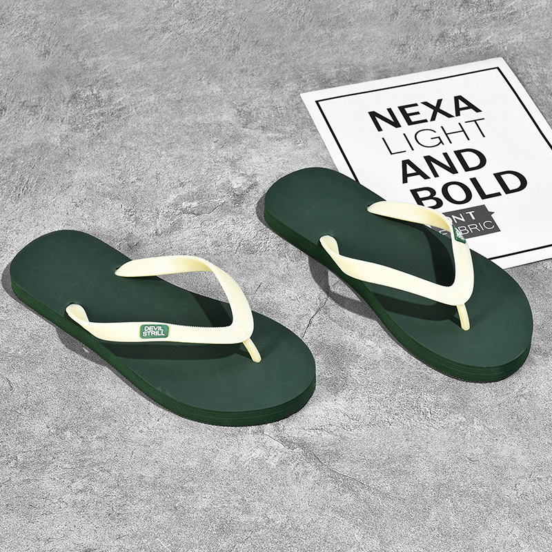 DEVIL STRILL Pánske flip-flopy – mladistvý štýl, otvorená špička, EVA horná časť, gumová podrážka, bez zapínania