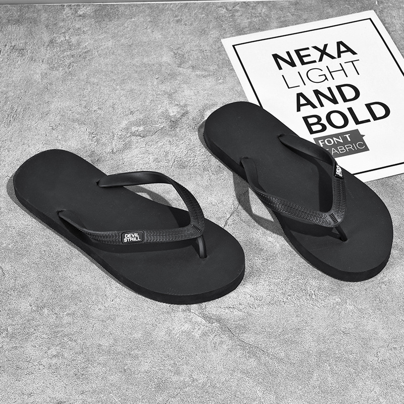 DEVIL STRILL Pánske flip-flopy – mladistvý štýl, otvorená špička, EVA horná časť, gumová podrážka, bez zapínania