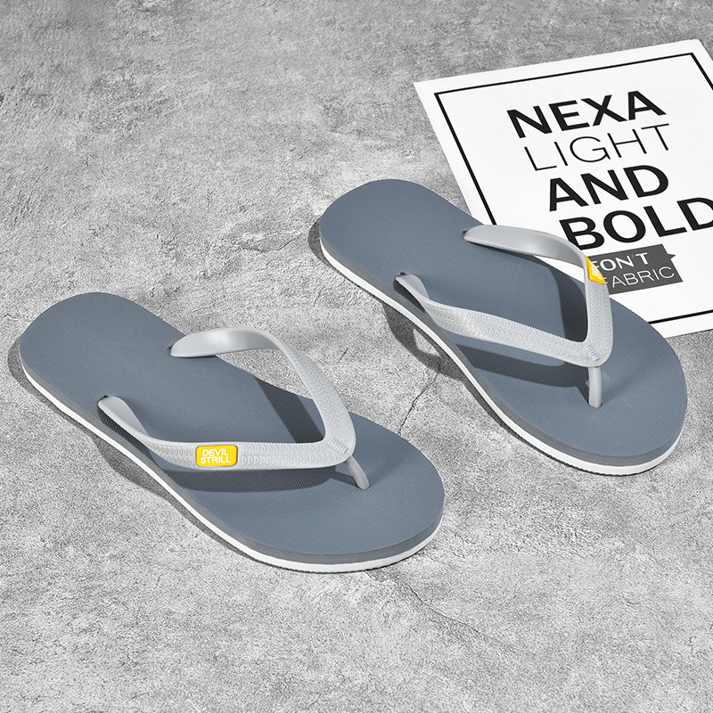 DEVIL STRILL Pánske flip-flopy – mladistvý štýl, otvorená špička, EVA horná časť, gumová podrážka, bez zapínania