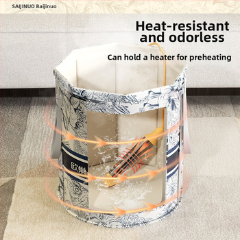 Domáci kád na nohy, keramický materiál, prenosný a zložený, izolácia s konštantnou teplotou, CE certifikát