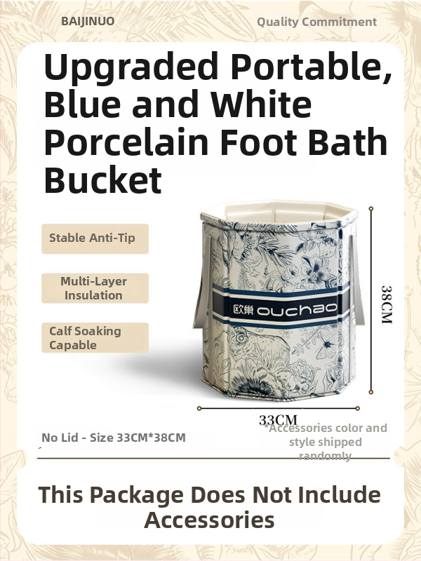 Domáci kád na nohy, keramický materiál, prenosný a zložený, izolácia s konštantnou teplotou, CE certifikát