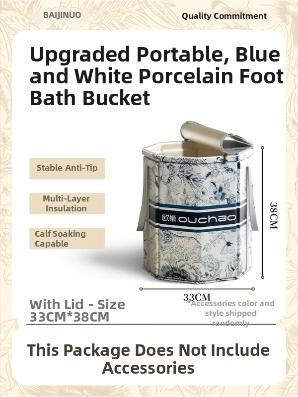 Domáci kád na nohy, keramický materiál, prenosný a zložený, izolácia s konštantnou teplotou, CE certifikát