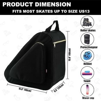 Taška na korčule z nylonu, moderný minimalistický štýl, WDT2109, uvedená v roku 2025.