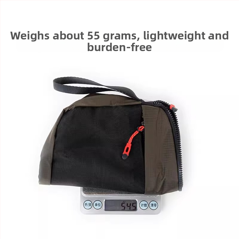 Kosmētikas soma – japāņu stila, ultra viegla, ūdensdroša neilona soma ar trijstūra režģa kabatiņu, piemērota ārējiem ceļojumiem