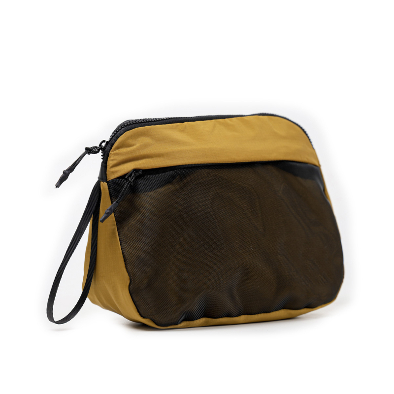 Taštička na hygienu – japonský štýl, ultraľahká, nepremokavá nylonová, trojuholníkové sieťové vrecko, vhodná pre vonkajšie cesty