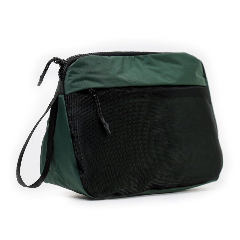 Taštička na hygienu – japonský štýl, ultraľahká, nepremokavá nylonová, trojuholníkové sieťové vrecko, vhodná pre vonkajšie cesty